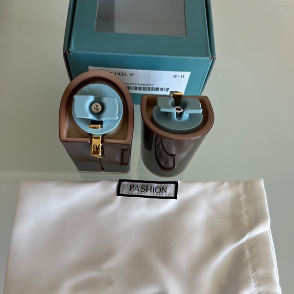 PASHION FOOTWEAR Block Heel Kit 4 COCOA - Picture 4 of 7